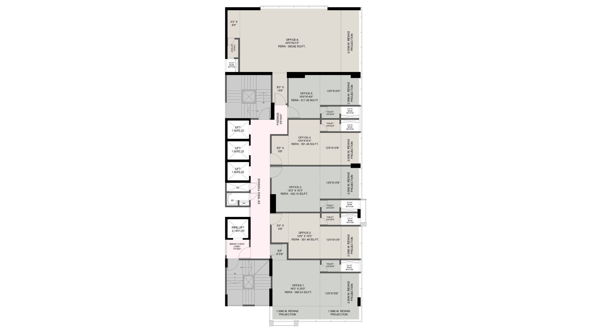 Dream-Nexus-Typical-Floor-Plan-17th-to-20th Floor
